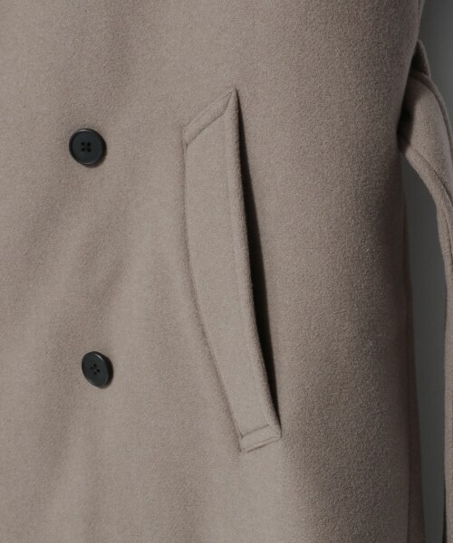 【HARE】CASHEEPウールダブルビッグコート、ブラック、Large(ラージ HARE】CASHEEPウールダブルビッグコート、ブラック、Large(ラージ