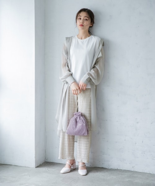 Heather（ヘザー）の「アソートキンチャクショルダー（バッグ・グレー系/ゴールド系/パープル系）」の5枚目の写真