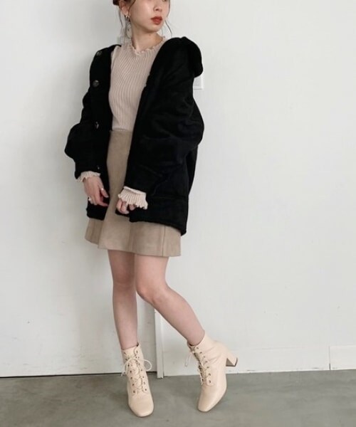Heather（ヘザー）の「リバーシブルボアムートンコート（）」 - WEAR