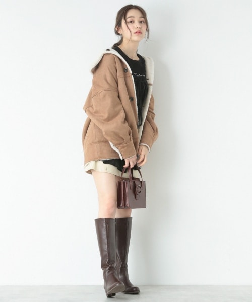 Heather（ヘザー）の「リバーシブルボアムートンコート（）」 - WEAR