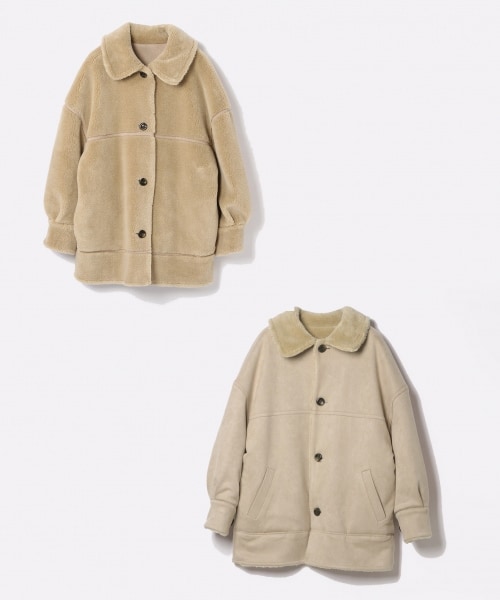 Heather（ヘザー）の「リバーシブルボアムートンコート（）」 - WEAR