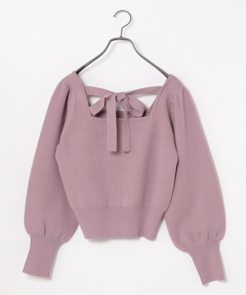 Heather（ヘザー）の「ムジガラスクエアニット（トップス・ブラックチドリ/ブラウンチドリ/パープルムジ）」の19枚目の写真