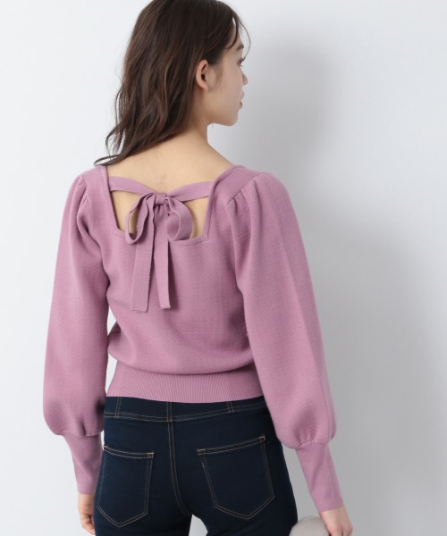 Heather（ヘザー）の「ムジガラスクエアニット（トップス・ブラックチドリ/ブラウンチドリ/パープルムジ）」の11枚目の写真