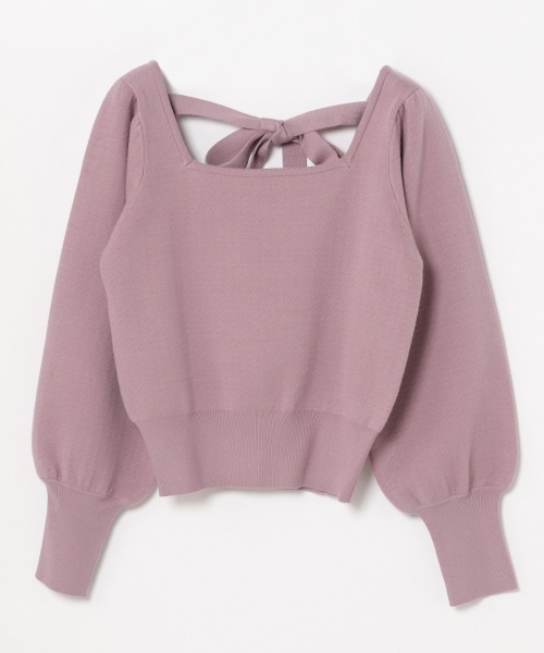 Heather（ヘザー）の「ムジガラスクエアニット（トップス・ブラックチドリ/ブラウンチドリ/パープルムジ）」の18枚目の写真