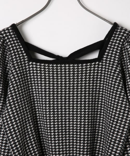 Heather（ヘザー）の「ムジガラスクエアニット（トップス・ブラックチドリ/ブラウンチドリ/パープルムジ）」の20枚目の写真