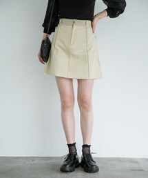 Heather（ヘザー）の「フェイクレザーキリカエミニスカート（スカート）」