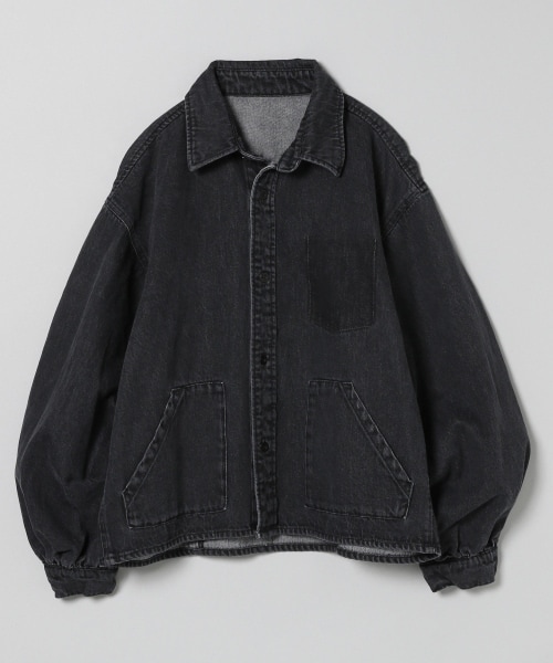 JEANASIS（ジーナシス）の「バルーンスリーブデニムショートジャケット