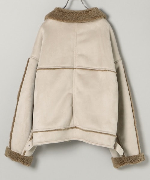 JEANASIS（ジーナシス）の「ボアB-3（ジャケット/アウター・ブラック()/ブラック×ホワイト()/グレージュ()/ブラウン()）」の14枚目の写真