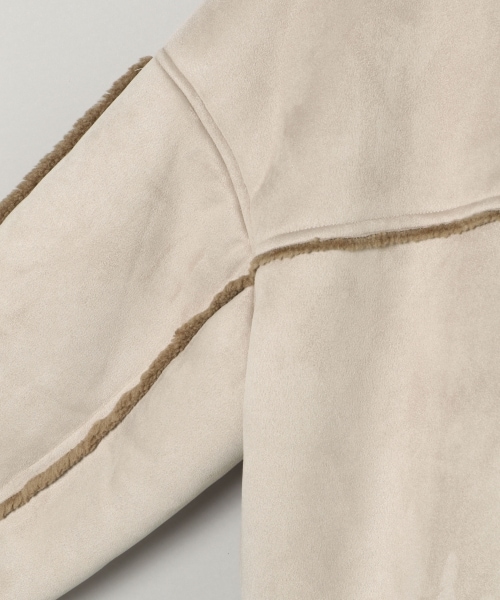 JEANASIS（ジーナシス）の「ボアB-3（ジャケット/アウター・ブラック()/ブラック×ホワイト()/グレージュ()/ブラウン()）」の22枚目の写真