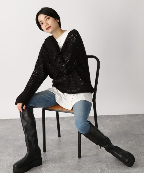 JEANASIS（ジーナシス）の「ビガーロングブーツ（シューズ・ブラック()）」の8枚目の写真
