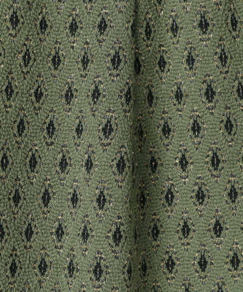 JEANASIS（ジーナシス）の「ラメジャガードカットパンツ（パンツ・オフホワイト()/ブラウン系()/ライトグリーン()/ブルー()）」の13枚目の写真