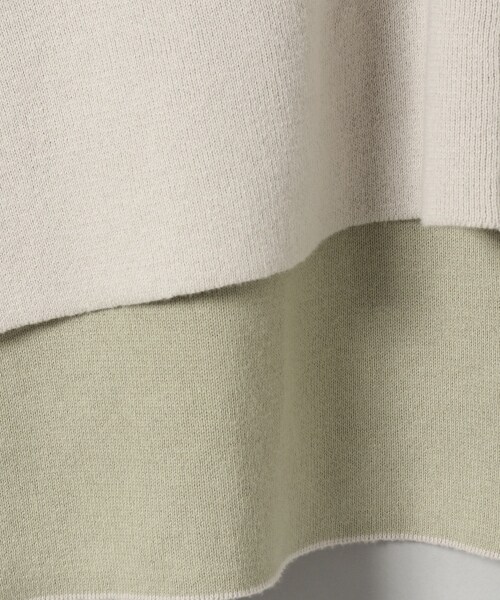 JEANASIS（ジーナシス）の「WフェイスドルマンVプルオーバー（トップス・アイボリー()/ブラック()/グレージュ()/マスタード()）」の21枚目の写真