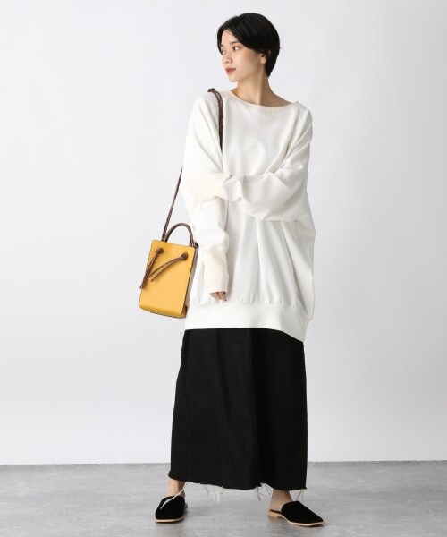 JEANASIS（ジーナシス）の「ダンボールバルーンBIGプルオーバー（トップス・ホワイト()/ブラウン()）」の3枚目の写真