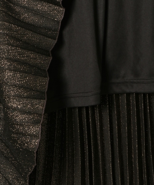 JEANASIS（ジーナシス）の「リバーシブルシャンブレープリーツスカート（スカート・ブラック×ブラウン()/グレー×シルバー()/ブルー×パープル()）」の20枚目の写真