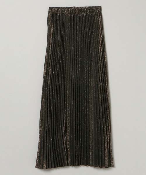 JEANASIS（ジーナシス）の「リバーシブルシャンブレープリーツスカート（スカート・ブラック×ブラウン()/グレー×シルバー()/ブルー×パープル()）」の4枚目の写真