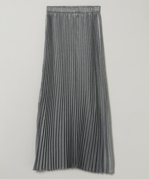 JEANASIS（ジーナシス）の「リバーシブルシャンブレープリーツスカート（スカート・ブラック×ブラウン()/グレー×シルバー()/ブルー×パープル()）」の8枚目の写真