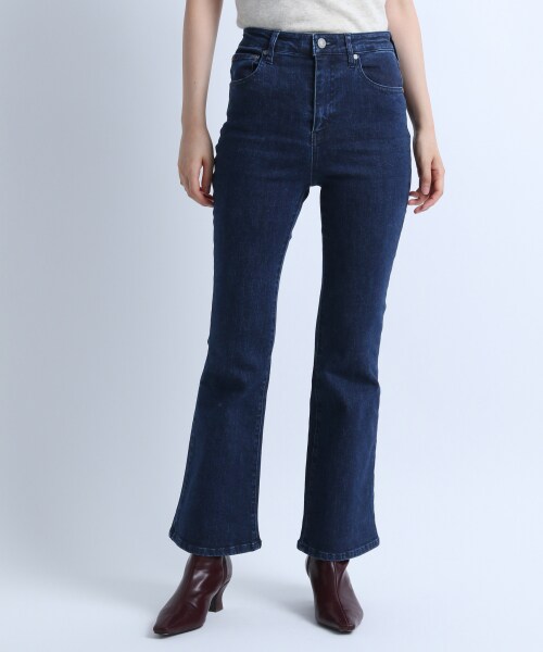 JEANASIS(ジーナシス)の「Tight Flare DenimPants【完売カラー追加予約】(パンツ・ブラック()/ネイビー())」の5枚目の写真