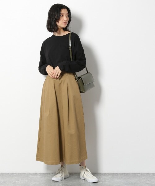 LAKOLE（ラコレ）の「ロールフラップショルダーバッグ（バッグ・ブラック()/ベージュ()/カーキ()）」の6枚目の写真