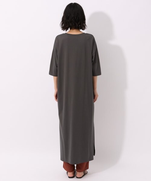 LAKOLE（ラコレ）の「USAコットンレイヤーマキシワンピース（ワンピース/ドレス・オフホワイト()/チャコール()/スモーキーカーキ()）」の9枚目の写真