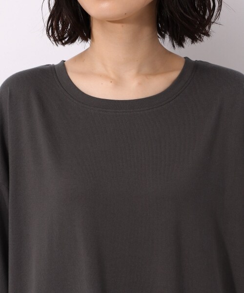 LAKOLE（ラコレ）の「USAコットンレイヤーマキシワンピース（ワンピース/ドレス・オフホワイト()/チャコール()/スモーキーカーキ()）」の10枚目の写真