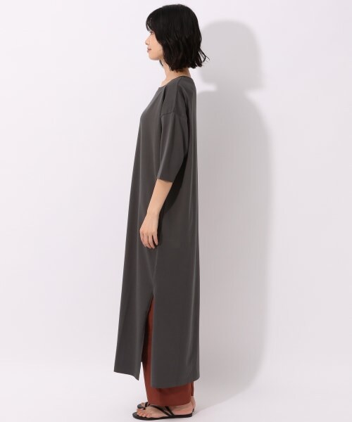 LAKOLE（ラコレ）の「USAコットンレイヤーマキシワンピース（ワンピース/ドレス・オフホワイト()/チャコール()/スモーキーカーキ()）」の8枚目の写真