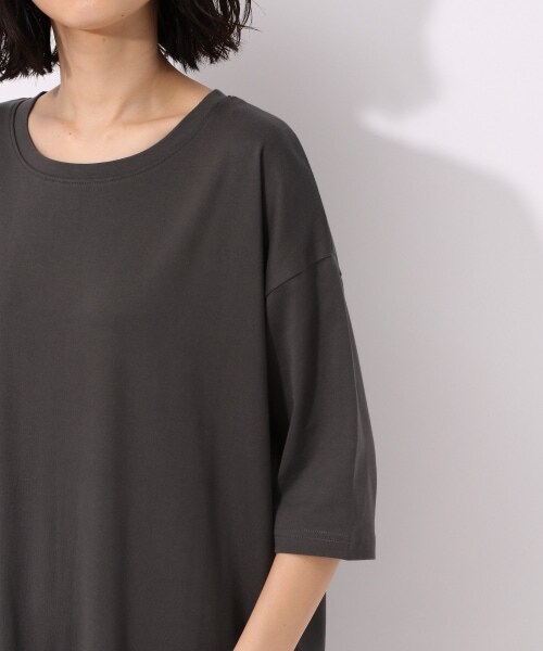 LAKOLE（ラコレ）の「USAコットンレイヤーマキシワンピース（ワンピース/ドレス・オフホワイト()/チャコール()/スモーキーカーキ()）」の11枚目の写真