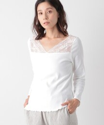 LEPSIM | テレコレースインナー長袖(トップス)