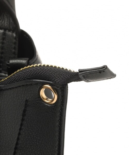 LEPSIM（レプシィム）の「ライトタックミニＴＯＴＥ（バッグ・ブラック/グレー(カタオシ)/ライトグレージュ/ライトブルー）」の10枚目の写真