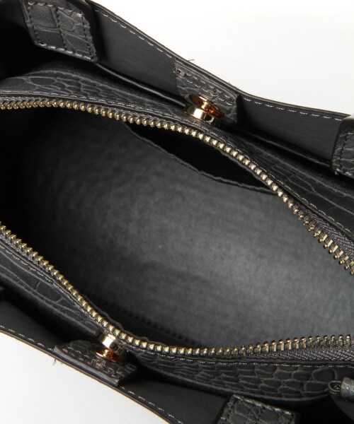 LEPSIM（レプシィム）の「ライトタックミニＴＯＴＥ（バッグ・ブラック/グレー(カタオシ)/ライトグレージュ/ライトブルー）」の15枚目の写真