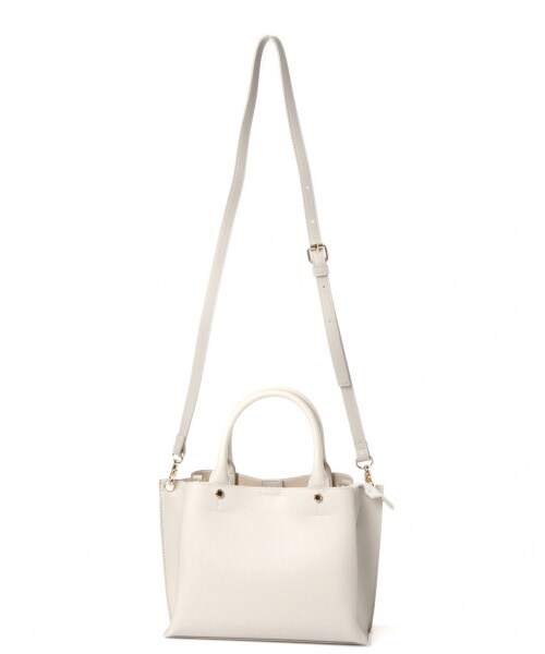 LEPSIM（レプシィム）の「ライトタックミニＴＯＴＥ（バッグ・ブラック/グレー(カタオシ)/ライトグレージュ/ライトブルー）」の3枚目の写真