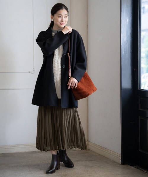 LEPSIM（レプシィム）の「フェイクファー２ＷＡＹ ＢＡＧ（バッグ・アイボリー/レンガ/レオパード）」の5枚目の写真