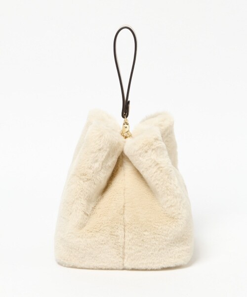 LEPSIM（レプシィム）の「フェイクファー２ＷＡＹ ＢＡＧ（バッグ・アイボリー/レンガ/レオパード）」の10枚目の写真