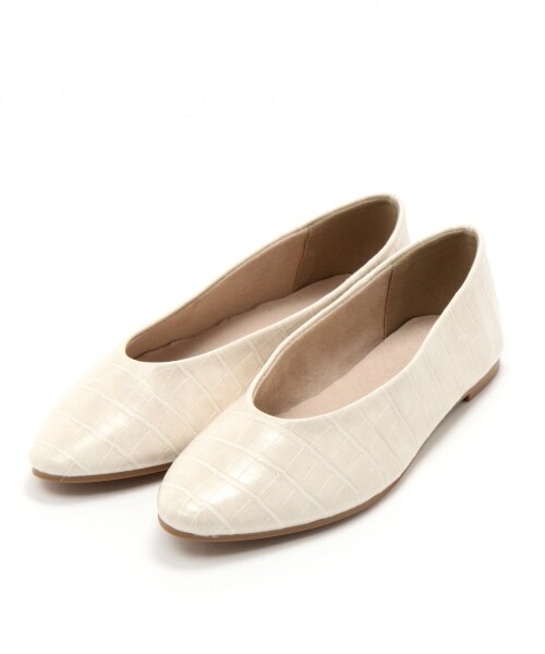 LEPSIM(レプシィム)の「UカットソフトフラットAW(シューズ・レオパード/【WEB限定】オフ×カタオシ/ブラック/【WEB限定】パイソン/ライトベージュ/ブラウン×カタオシ/ガンメタ)」の14枚目の写真