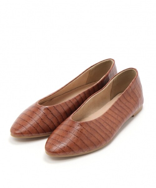 LEPSIM(レプシィム)の「UカットソフトフラットAW(シューズ・レオパード/【WEB限定】オフ×カタオシ/ブラック/【WEB限定】パイソン/ライトベージュ/ブラウン×カタオシ/ガンメタ)」の18枚目の写真