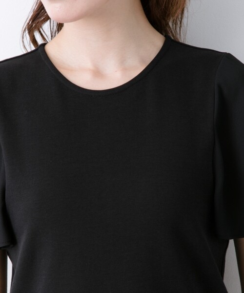 LEPSIM（レプシィム）の「ソデフハク フレアスリーブ（トップス・オフ/ブラック/グレージュ/ブルーグリーン）」の15枚目の写真