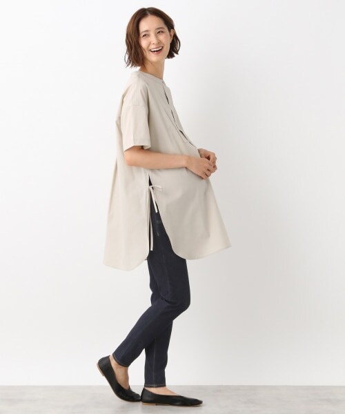 LEPSIM（レプシィム）の「マタニティ／４ＷＡＹデニムスリムパンツ（パンツ・ブルー/ネイビー）」の4枚目の写真