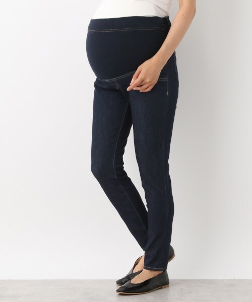 LEPSIM（レプシィム）の「マタニティ／４ＷＡＹデニムスリムパンツ（パンツ・ブルー/ネイビー）」の2枚目の写真