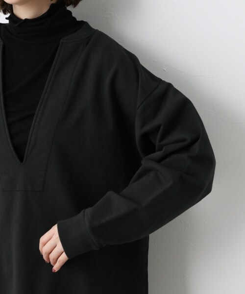 A part by(アパートバイ)の「Coスキッパーウラケスウェット(トップス・オフホワイト/ブラック/ライトグリーン)」の18枚目の写真