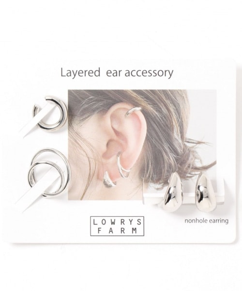 LOWRYS FARM（ローリーズファーム）の「レイヤードカフ＊ジュシイヤリング（アクセサリー・シルバー/1/ゴールド/5）」の21枚目の写真