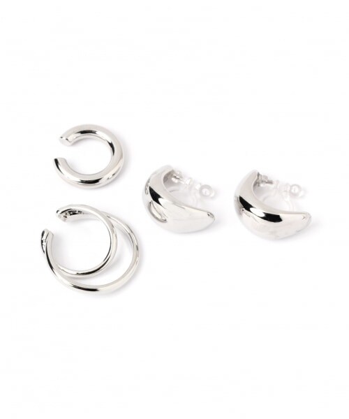 LOWRYS FARM（ローリーズファーム）の「レイヤードカフ＊ジュシイヤリング（アクセサリー・シルバー/1/ゴールド/5）」の8枚目の写真