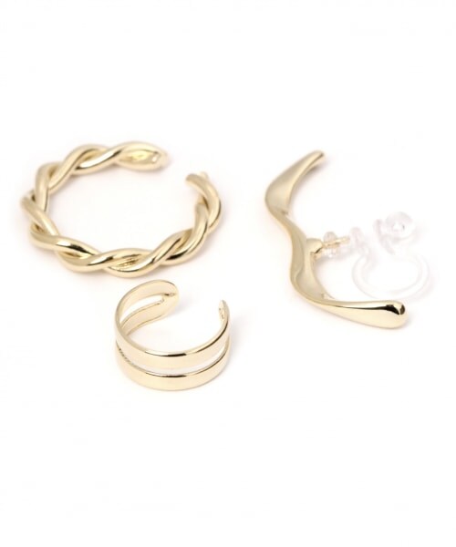 LOWRYS FARM（ローリーズファーム）の「レイヤードカフ＊ジュシイヤリング（アクセサリー・シルバー/1/ゴールド/5）」の17枚目の写真