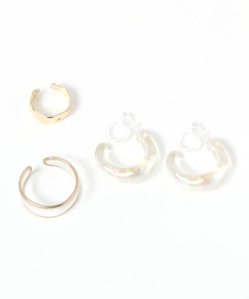 LOWRYS FARM（ローリーズファーム）の「レイヤードカフ＊ジュシイヤリング（アクセサリー・シルバー/1/ゴールド/5）」の9枚目の写真