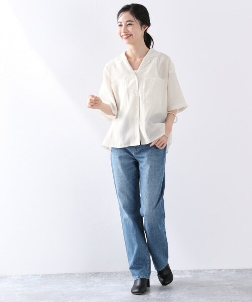 LOWRYS FARM（ローリーズファーム）の「ＣＯＮＥストレートパンツ（パンツ・USED/ワンウォッシュ）」の5枚目の写真