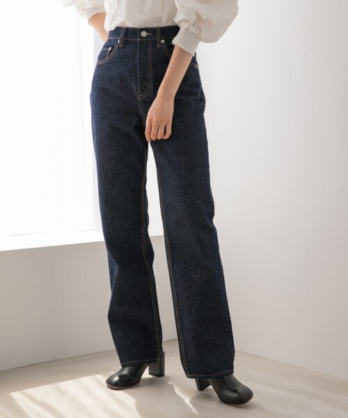 LOWRYS FARM（ローリーズファーム）の「ＣＯＮＥストレートパンツ（パンツ・USED/ワンウォッシュ）」の2枚目の写真