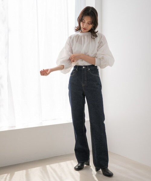 LOWRYS FARM（ローリーズファーム）の「ＣＯＮＥストレートパンツ（パンツ・USED/ワンウォッシュ）」の3枚目の写真