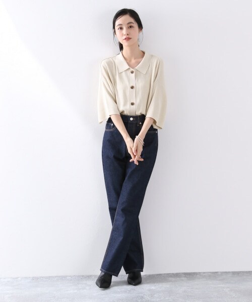 LOWRYS FARM（ローリーズファーム）の「ＣＯＮＥストレートパンツ（パンツ・USED/ワンウォッシュ）」の6枚目の写真