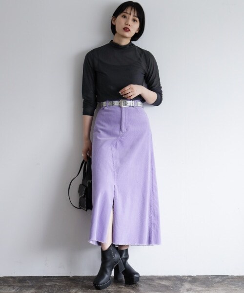 PAGEBOY（ページボーイ）の「シアータートルインナーセット（トップス・ホワイト/ブラック/シアン）」の11枚目の写真