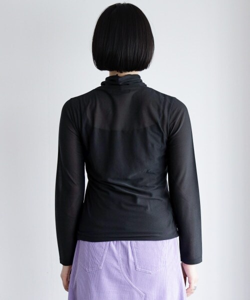 PAGEBOY（ページボーイ）の「シアータートルインナーセット（トップス・ホワイト/ブラック/シアン）」の17枚目の写真