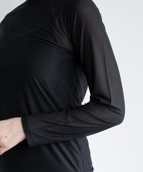 PAGEBOY（ページボーイ）の「シアータートルインナーセット（トップス・ホワイト/ブラック/シアン）」の20枚目の写真