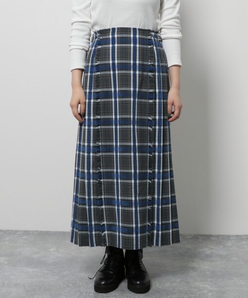 PAGEBOY（ページボーイ）の「モールチェックスカート（スカート・グリーン系/ブルー系）」の9枚目の写真